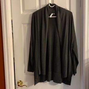 Gray cardigan sweater size large